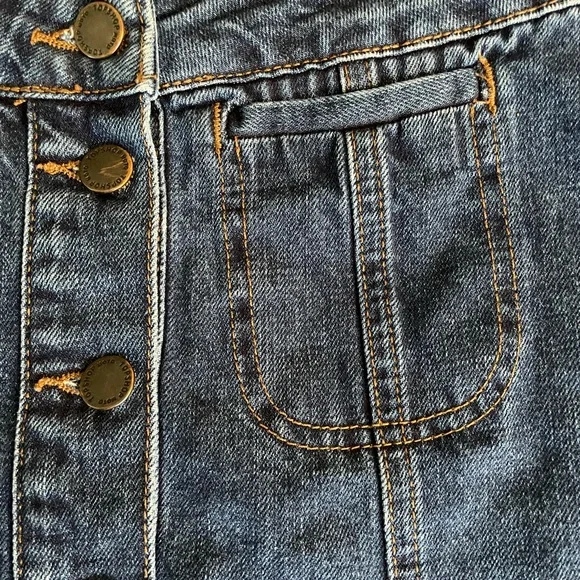 Topshop Moro Denim Skirt - Sz 1 - Picture 5 of 7